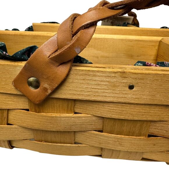 Peterboro Basket Buffet Server Divider Insert Liner Country Farmhouse Potluck - Picture 8 of 14